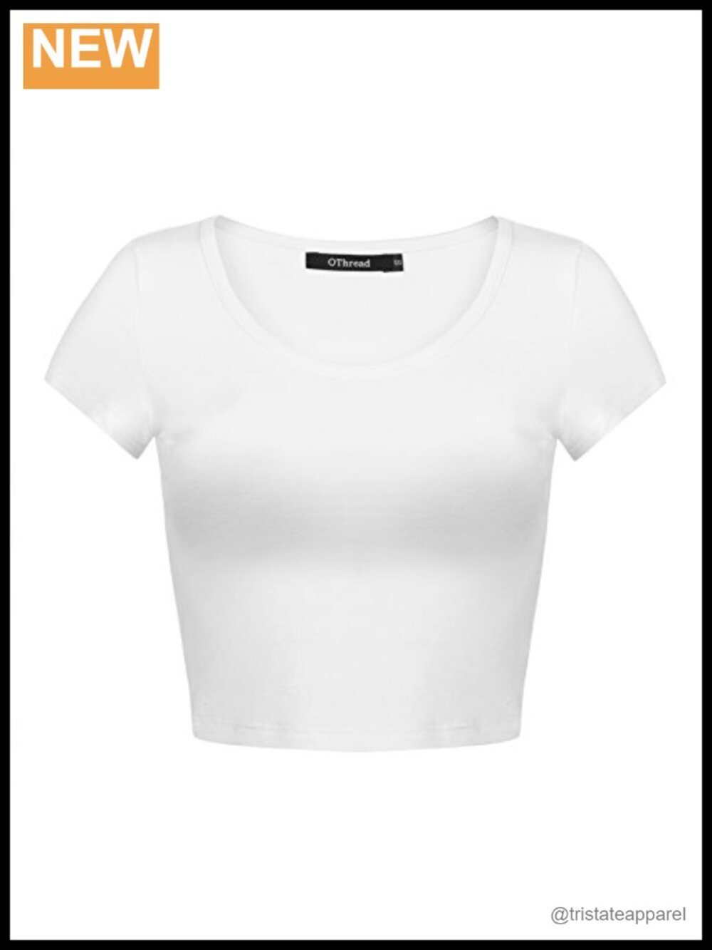 Women's Basic Crop Top Stretchy Scoop Neck Cap Sleeve Casual Shirt